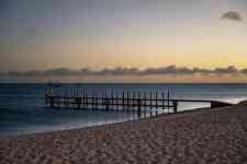 Helena West Side: Sunrise, beach, pier