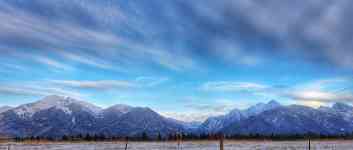 Helena: mountains, blue sky, Snowy mountains