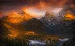 Helena Valley Northwest: mountains, dawn, hd wallpaper