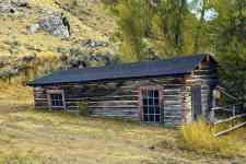 Helena: bannack log house, old bannack townsite, bannack state park